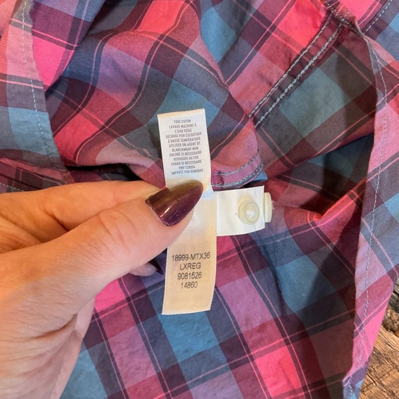 Bonobos Slim Fit Plaid Button-Down Shirt Men’s Large Check 100% Cotton - Picture 6 of 7